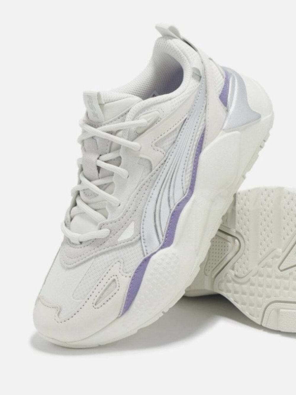 Puma RS-X Efekt Galactic Vapor Gray Silver Sneaker Running Shoe 8.5
